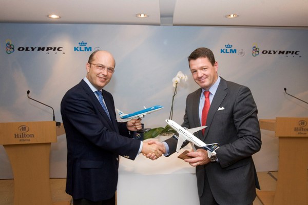 Συμφωνία της Olympic Air με την KLM για συνεργασία στις πτήσεις τους