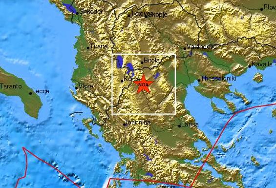 Σεισμική δόνηση 3,8 Ρίχτερ στην Καστοριά