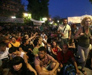 Σε εξέλιξη η γενική συνέλευση των Αγανακτισμένων