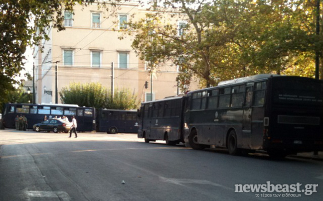 Δρακόντεια μέτρα ασφαλείας στο κέντρο