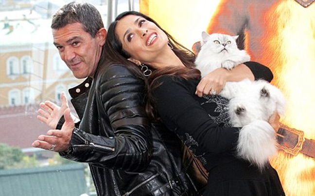 Antonio Banderas και Salma Hayek σε ταινία κινουμένων σχεδίων