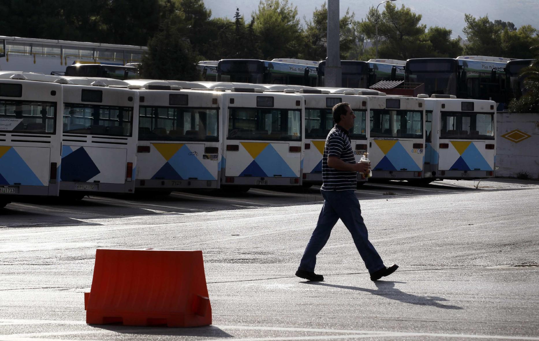 Χωρίς λεωφορεία για έξι ώρες τη Δευτέρα