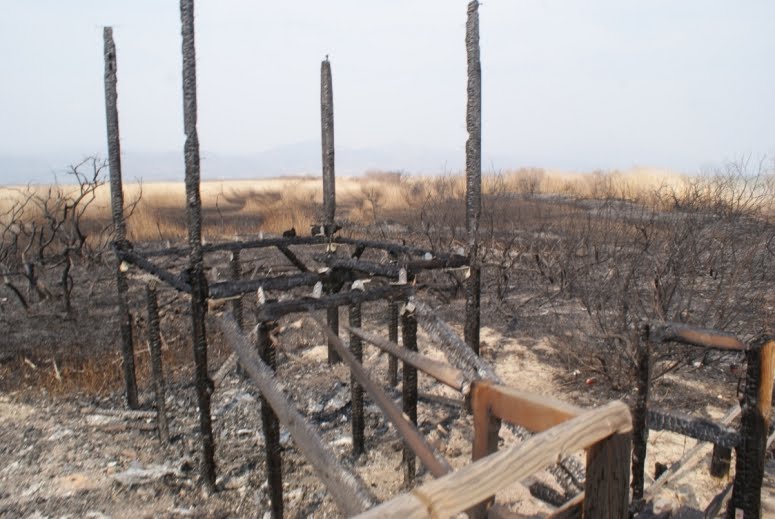 Νέα φωτιά στα παρατηρητήρια της λίμνης Βιστωνίδας