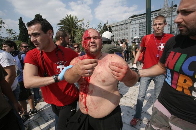 Φωτογραφίες από τα σημερινά επεισόδια