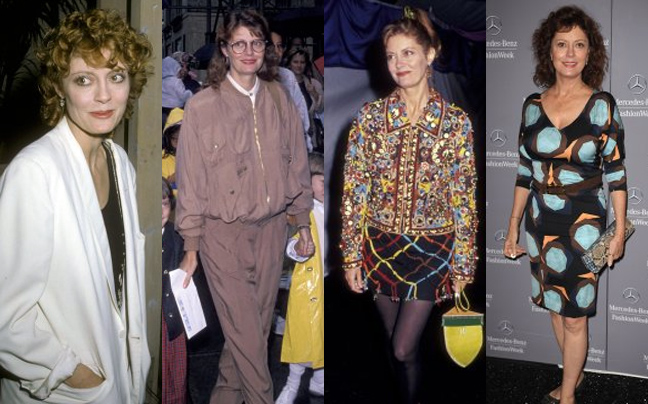 Η Susan Sarandon στη διάρκεια των χρόνων