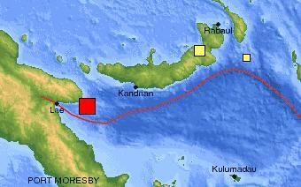 Ισχυρός σεισμός στην Παπούα Νέα Γουινέα