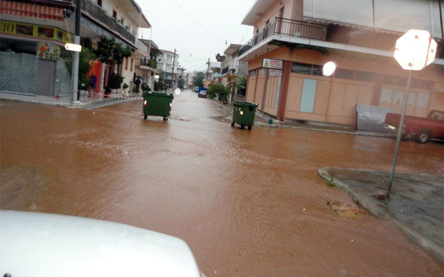 Μεγάλες καταστροφές από τη βροχή στην Ηλεία