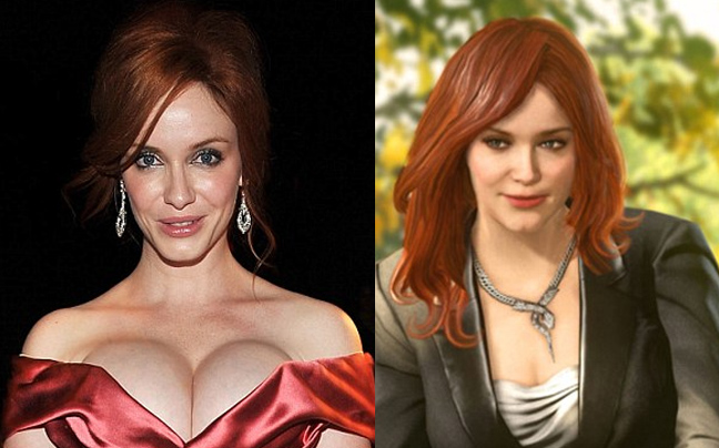 Η εκρηκτική Christina Hendricks σε βιντεοπαιχνίδι