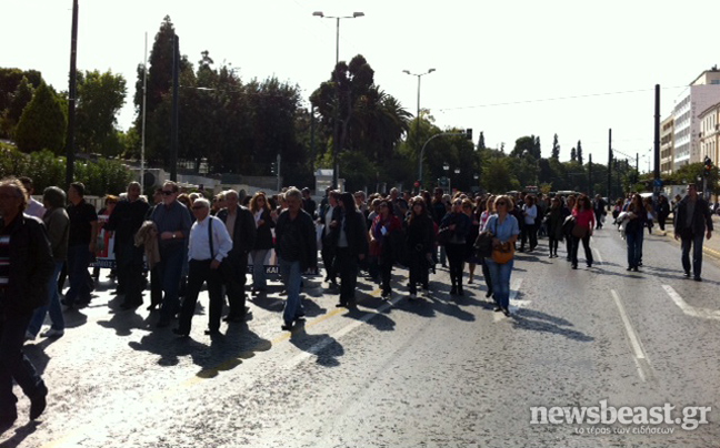 Κλειστοί δρόμοι στο κέντρο της Αθήνας