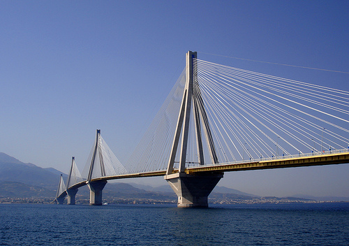 Η γέφυρα Ρίου-Αντιρρίου πριν κατασκευαστεί