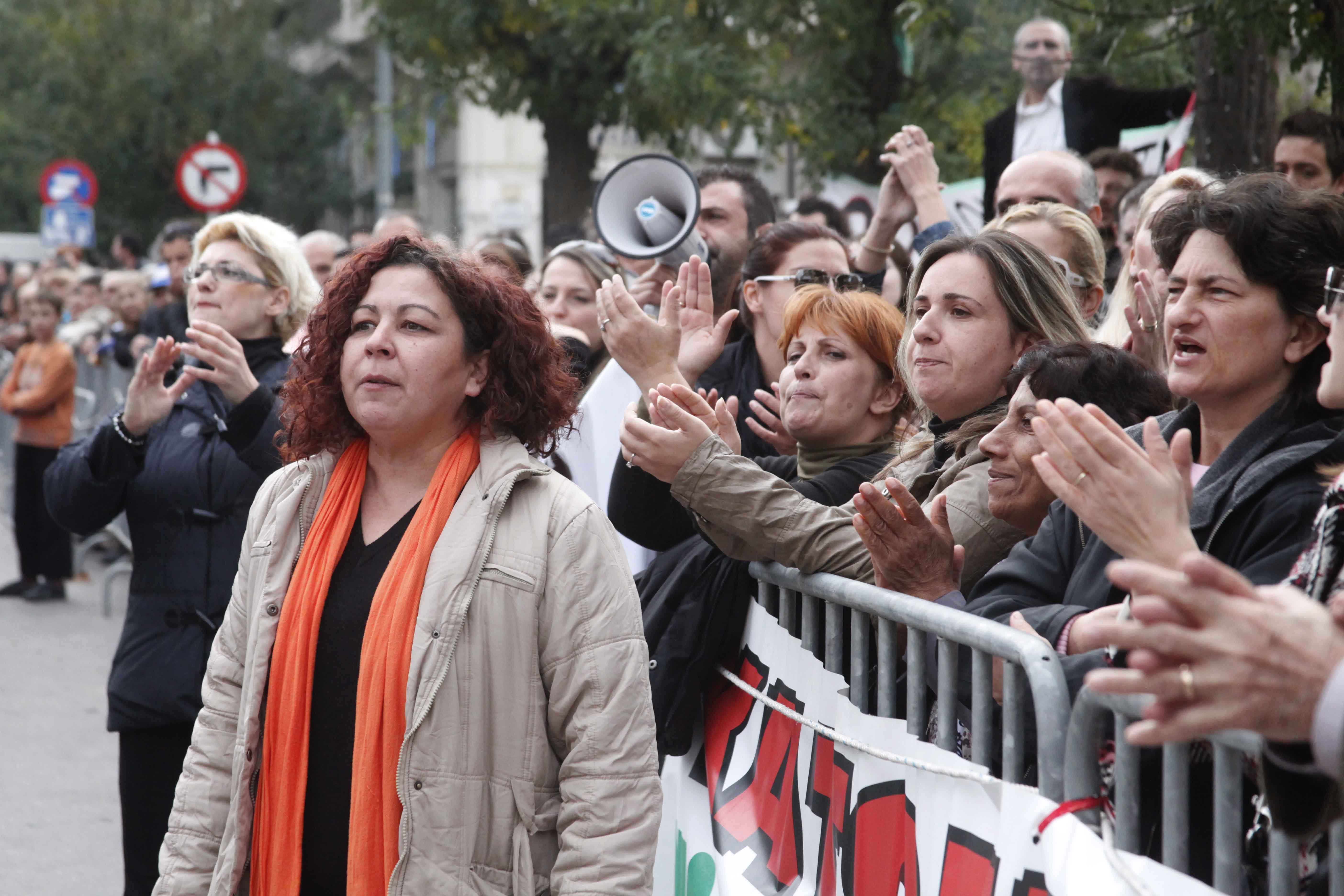 Αποδοκιμασίες πριν τη μαθητική παρέλαση στο Ρέθυμνο