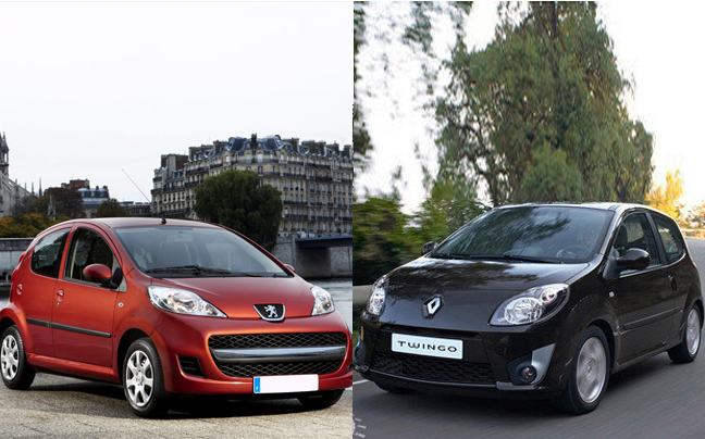 Peugeot 107 vs. Renault Twingo