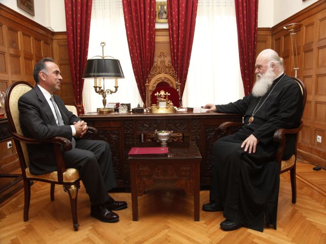 Συνάντηση Κ. Αρβανιτόπουλου με τον Ιερώνυμο
