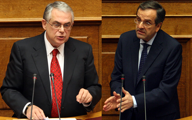 Συνάντηση Σαμαρά-Παπαδήμου
