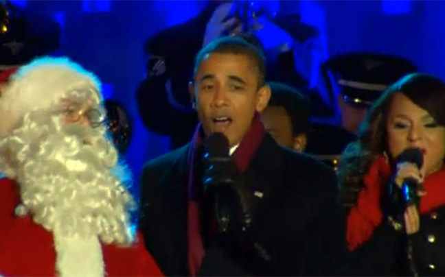 Ο Ομπάμα μπήκε στο κλίμα των Χριστουγέννων!