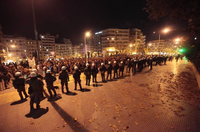 Επτά συλλήψεις για τα χθεσινά επεισόδια στη Θεσσαλονίκη