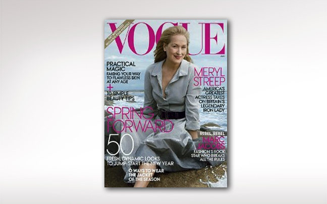 Στο εξώφυλλο της Vogue η Μέριλ Στριπ