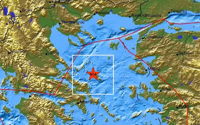 Σεισμός 4,5 ρίχτερ στο Αιγαίο