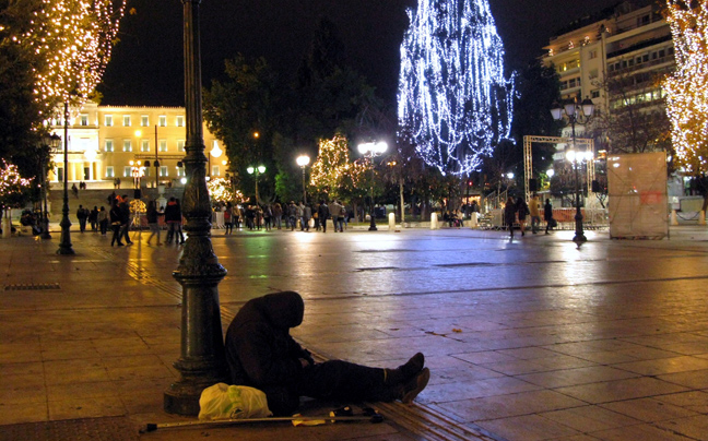Φτωχά Χριστούγεννα στη ζοφερή Αθήνα