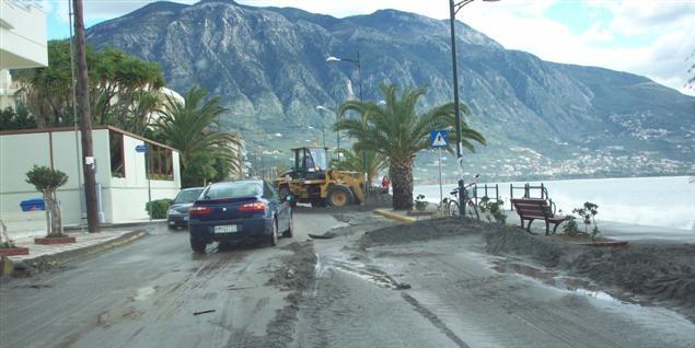 Καταστροφές προκάλεσε στη Μεσσηνία η κακοκαιρία