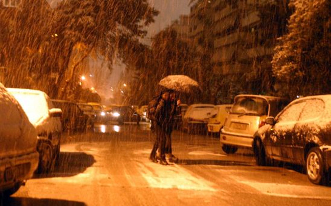 Σφοδρή χιονοθύελλα στη Μαγνησία