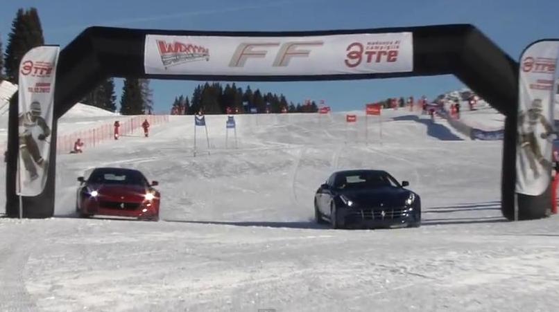 Παιχνίδια στον πάγο με τη Ferrari FF