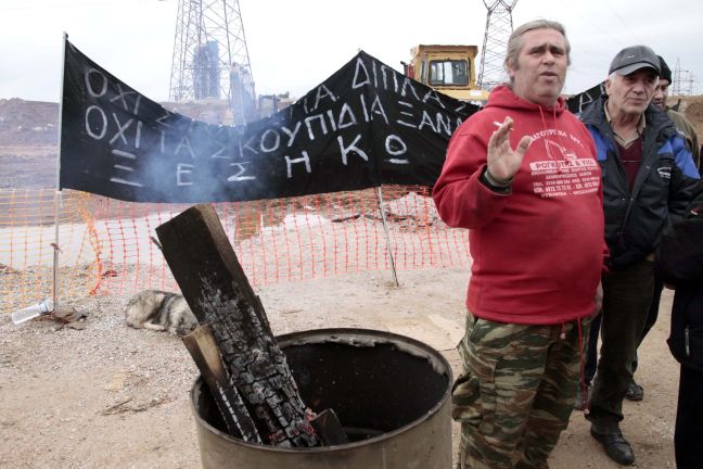 Συνεχίζεται η κατάληψη στο Σταθμό Μεταφόρτωσης Απορριμμάτων