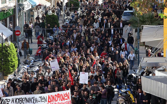 Ένταση στις συγκεντρώσεις στην Κρήτη