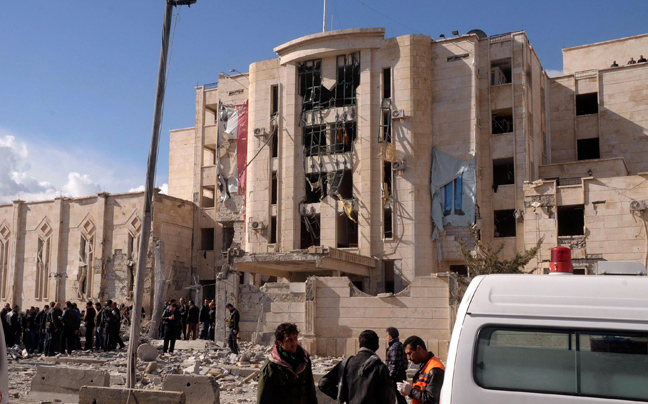 Εικόνες καταστροφής στο Αλέπο της Συρίας