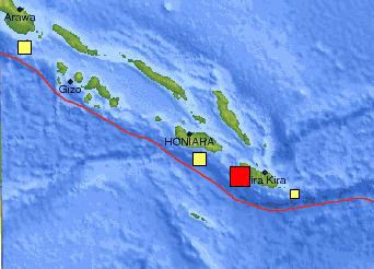 Ισχυρός σεισμός στα Νησιά του Σολομώντα