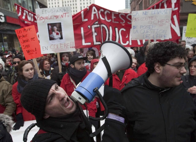 Νόμος στον Καναδά περιορίζει τις διαδηλώσεις φοιτητών