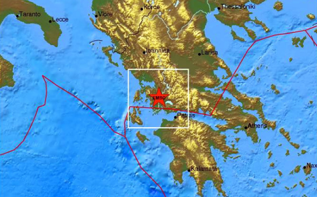 Σεισμός 4,4 Ρίχτερ κοντά στο Αγρίνιο