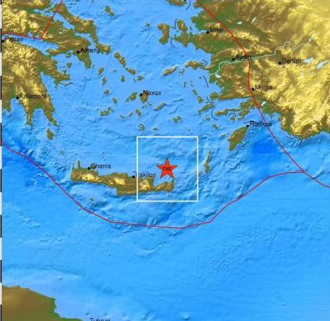 Σεισμός 4,1 Ρίχτερ τα ξημερώματα στην Κρήτη