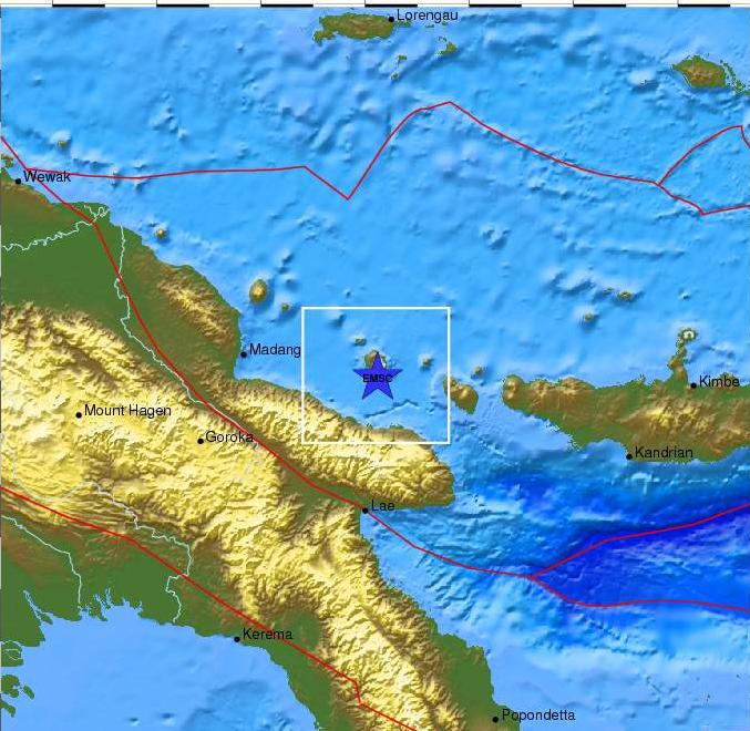 Σεισμός 7 Ρίχτερ στην Παπούα-Νέα Γουινέα