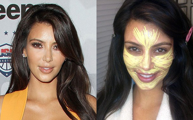 Η Kim «ποζάρει» με μάσκα ομορφιάς!