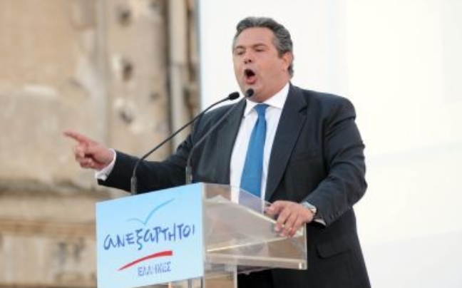 Σφοδρή επίθεση Καμμένου κατά του δικομματισμού