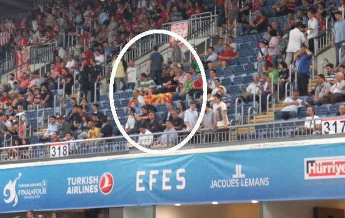 Σημαία των Σκοπίων στο ΠΑΟ-ΤΣΣΚΑ