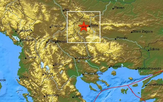 Ισχυρός σεισμός στην Βουλγαρία