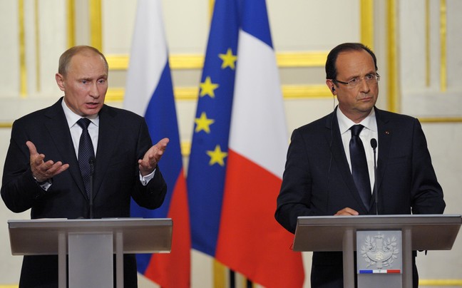 Συνάντηση Πούτιν με Ολάντ στο Παρίσι την 5η Ιουνίου