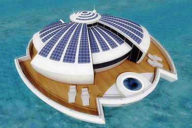 Πλωτό ηλιακό «νησάκι» υπόσχεται πράσινες διακοπές