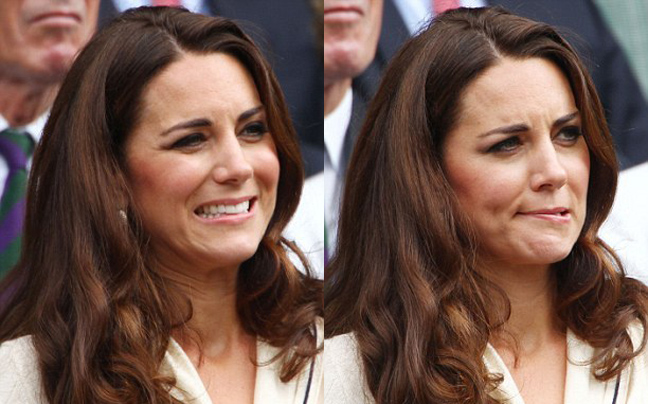 Οι γκριμάτσες της Kate Middleton