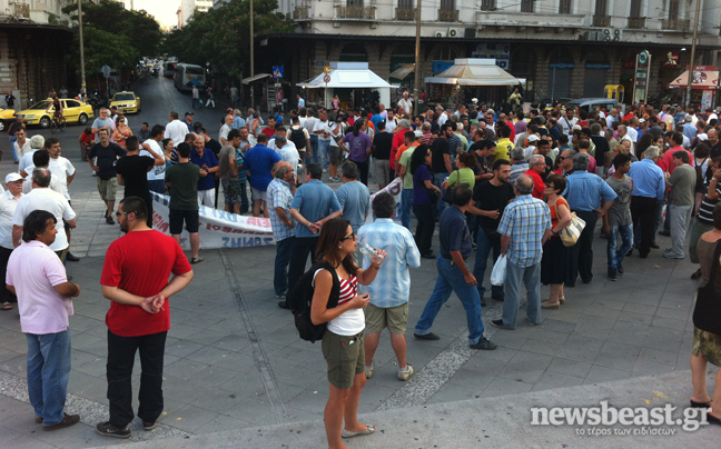 Συγκέντρωση των εργαζομένων στη Χαλυβουργία