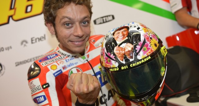 Νέο σχέδιο στο κράνος του Valentino Rossi