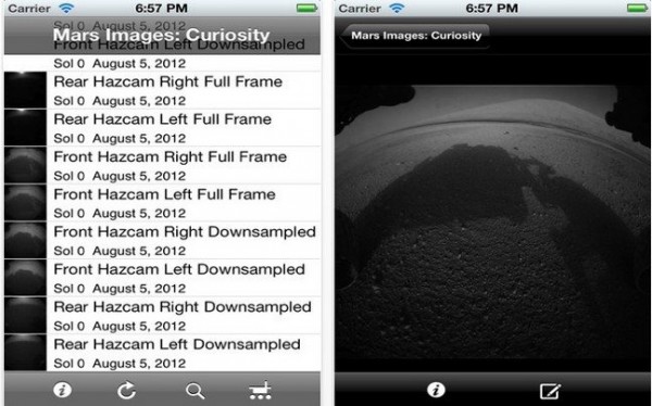 Εφαρμογή για να βλέπετε τις φωτογραφίες του Curiosity