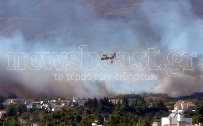 Προς Καλλιτεχνούπολη κινείται η φωτιά