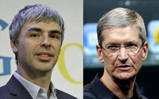 Σε προσωπικές συνομιλίες οι Tim Cook και Larry Page