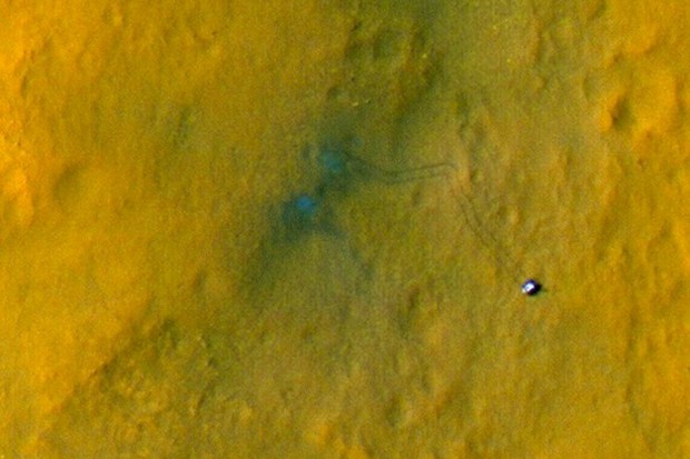 H πρώτη εναέρια φωτογραφία του Curiosity
