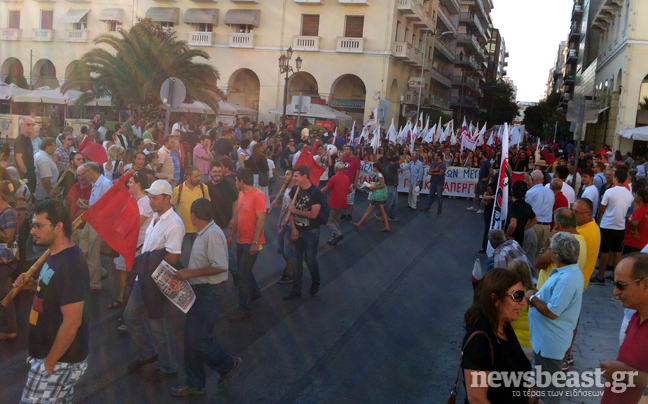 Μεγάλη η προσέλευση στις πορείες της Θεσσαλονίκης