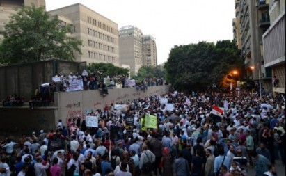Πορεία στο προεδρικό μέγαρο της Αιγύπτου