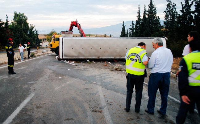 Φωτογραφίες από το σημείο του δυστυχήματος